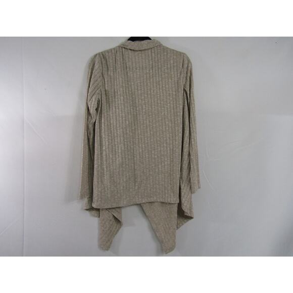 VTG Dana Buckman Rayon Tan Wrap Sweater sz M Coastal Neutral Nautical Cottage - Picture 3 of 6